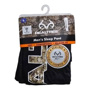 NWT Realtree Mens Camo Sleep Pants L Relaxed Fit Lounge Pajama Pants